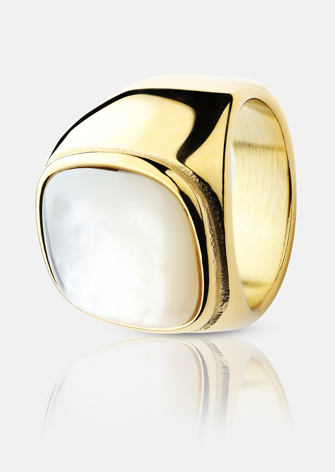 Anillo Blanche - Chapado en oro de 18k