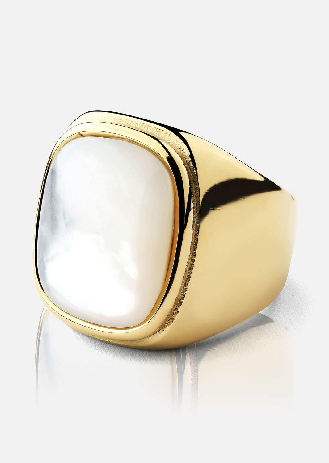 Anillo Blanche - Chapado en oro de 18k