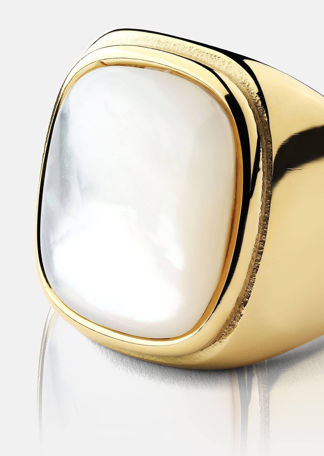 Anillo Blanche - Chapado en oro de 18k