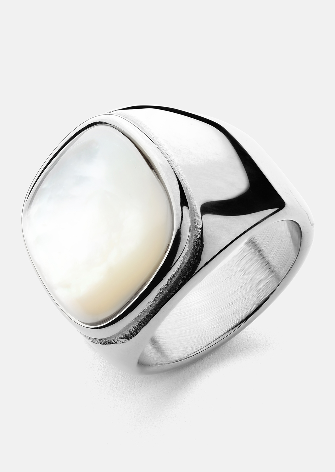 Anillo Blanche - Chapado en plata