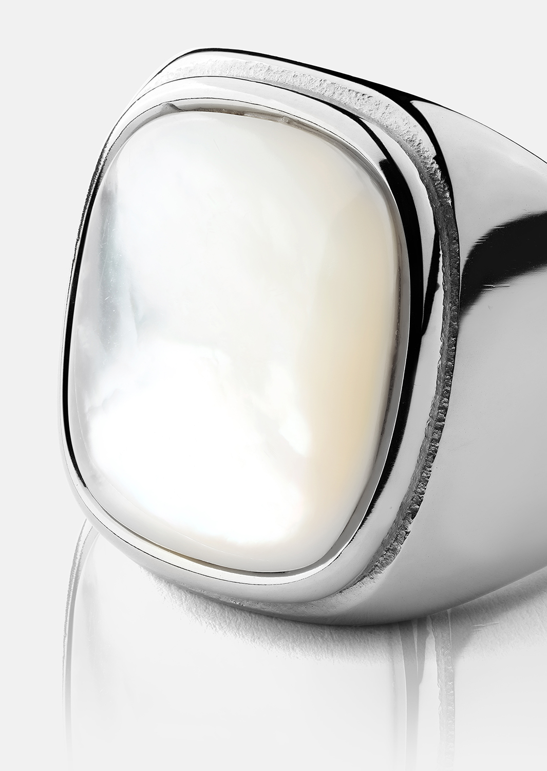 Anillo Blanche - Chapado en plata