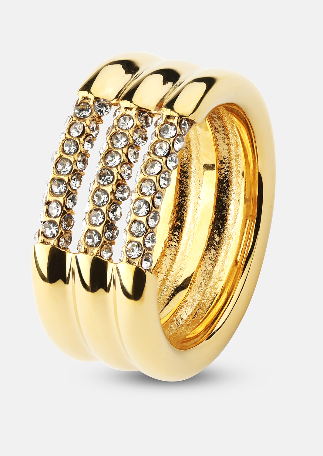 Anillo Lumière - Chapado en oro de 18k