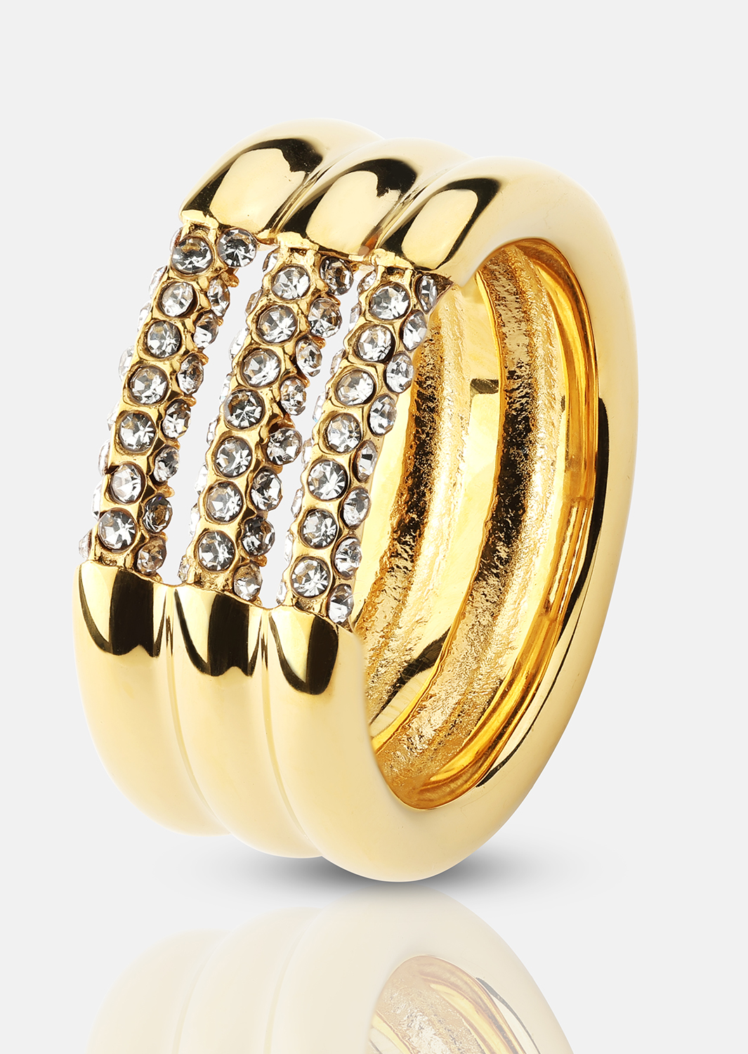 Anillo Lumière - Chapado en oro de 18k