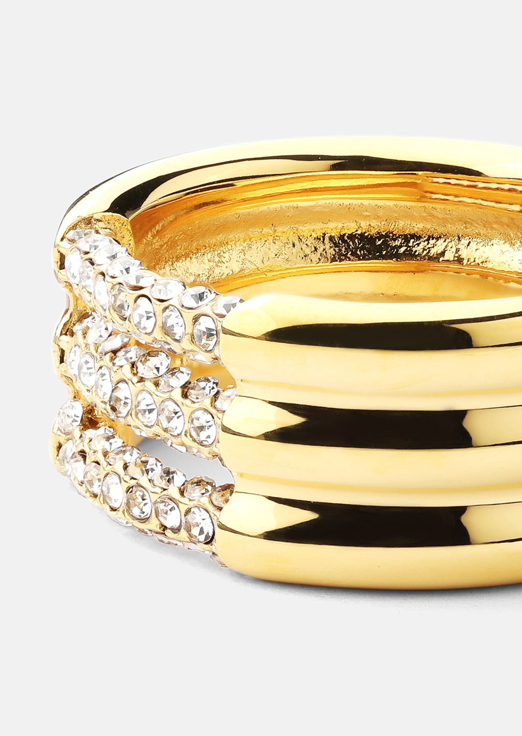 Anillo Lumière - Chapado en oro de 18k