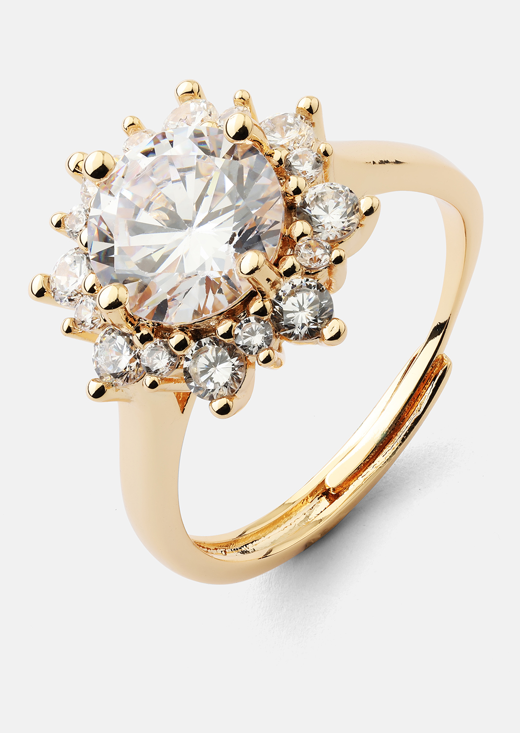 Anillo Soleil - Rose Chapado en oro