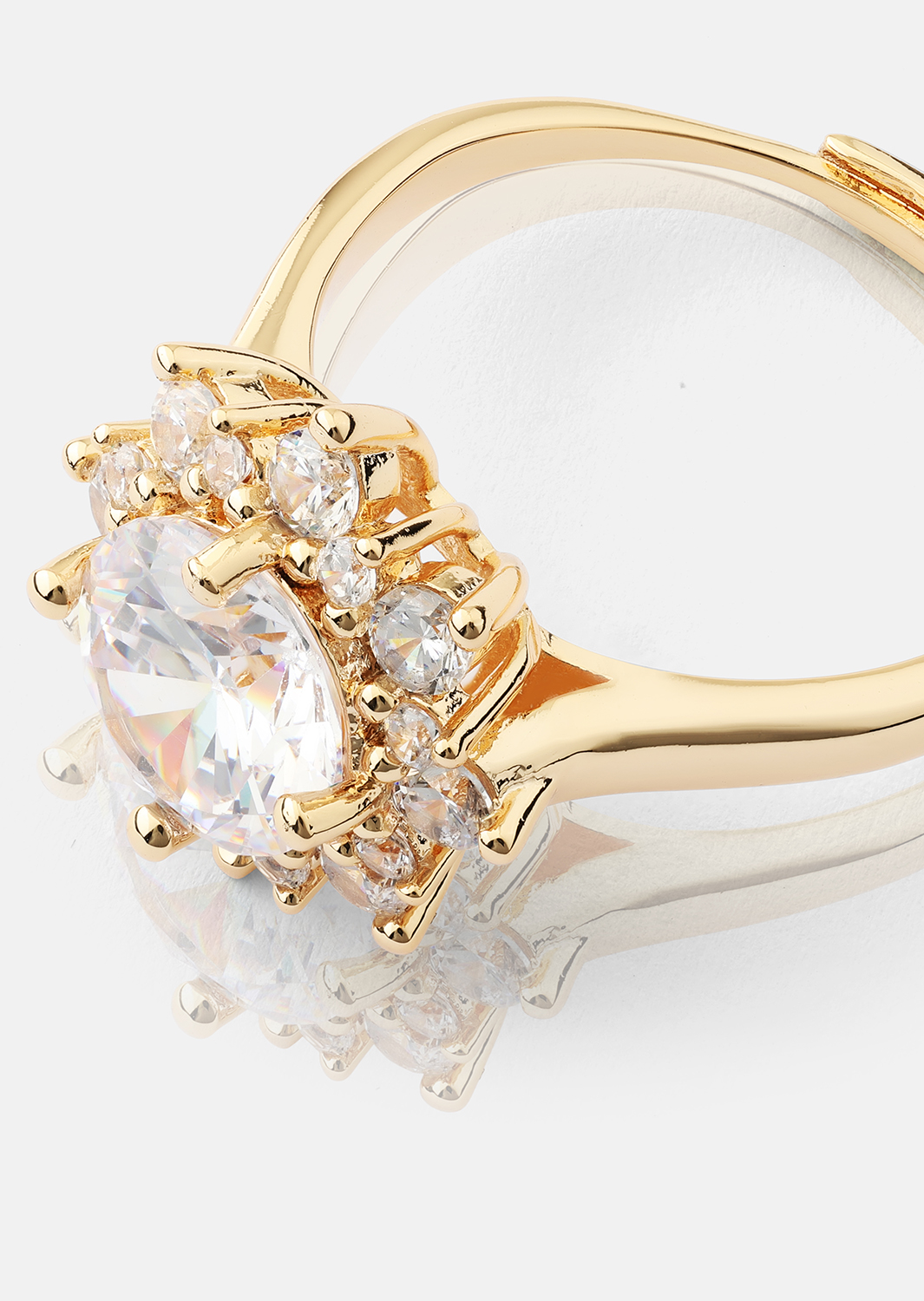 Anillo Soleil - Rose Chapado en oro