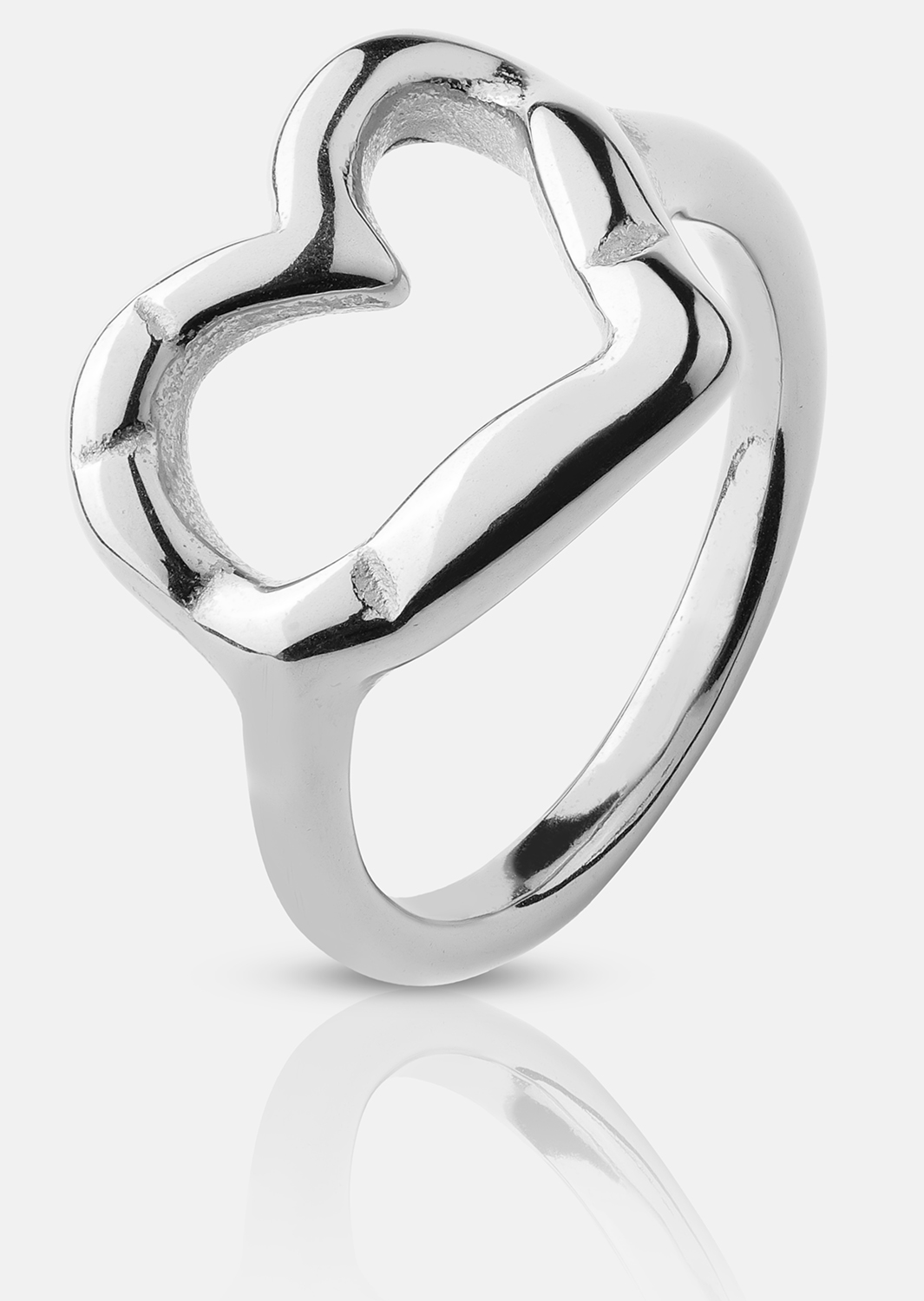 Anillo Heartbeat - Chapado en plata