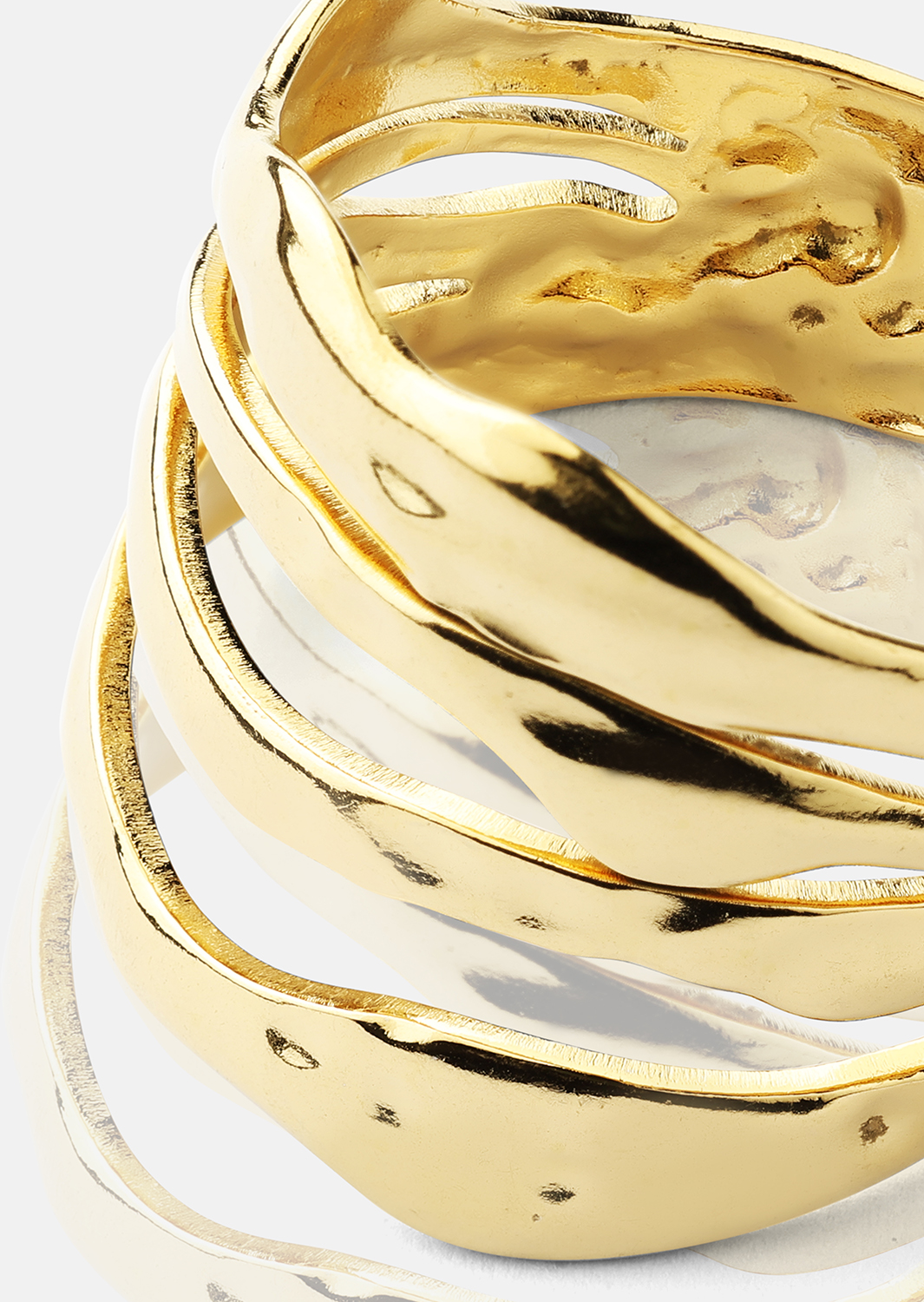 Anillo Wave - 18k Chapado en oro