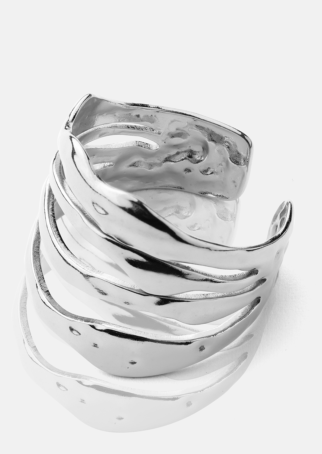 Anillo Wave - Chapado en plata