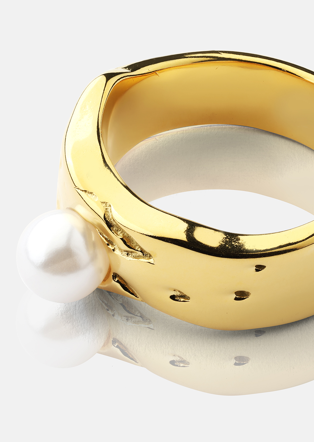 Anillo Pearl Serenity - 18k Chapado en oro