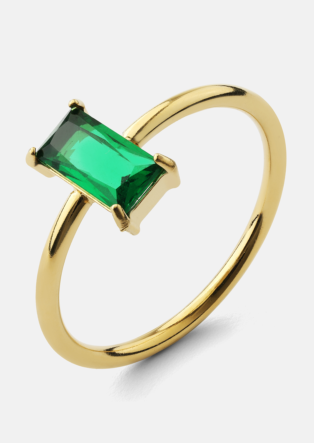 Anillo Emeraldis - 18k Chapado en oro