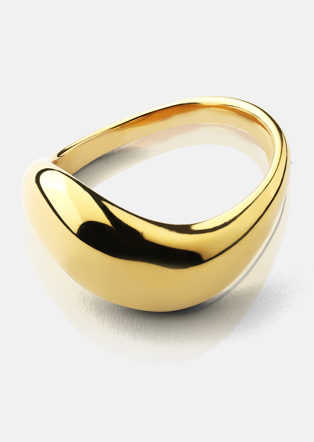 Anillo Soft Curve - 18k Chapado en oro