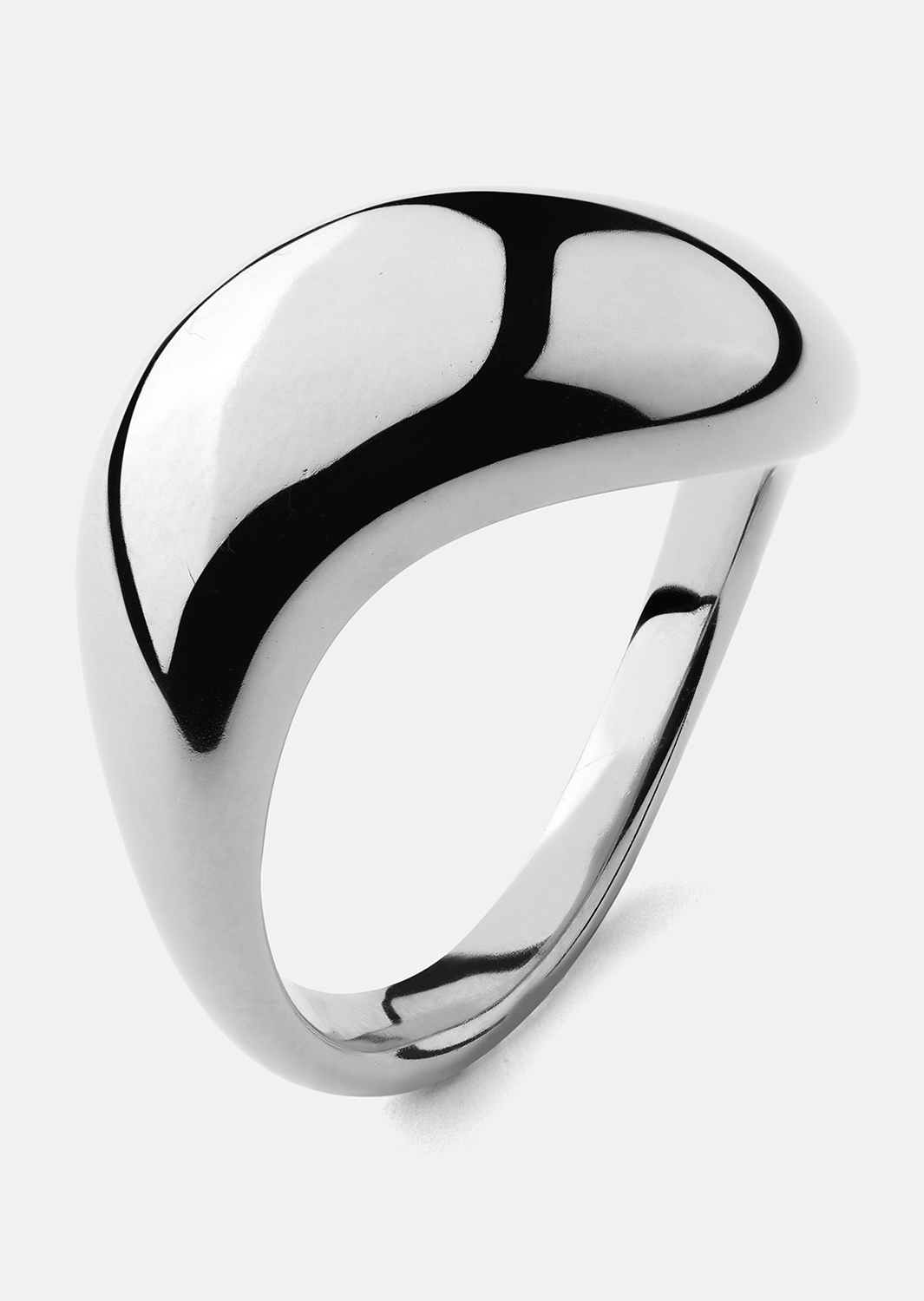 Anillo Soft Curve - Chapado en plata