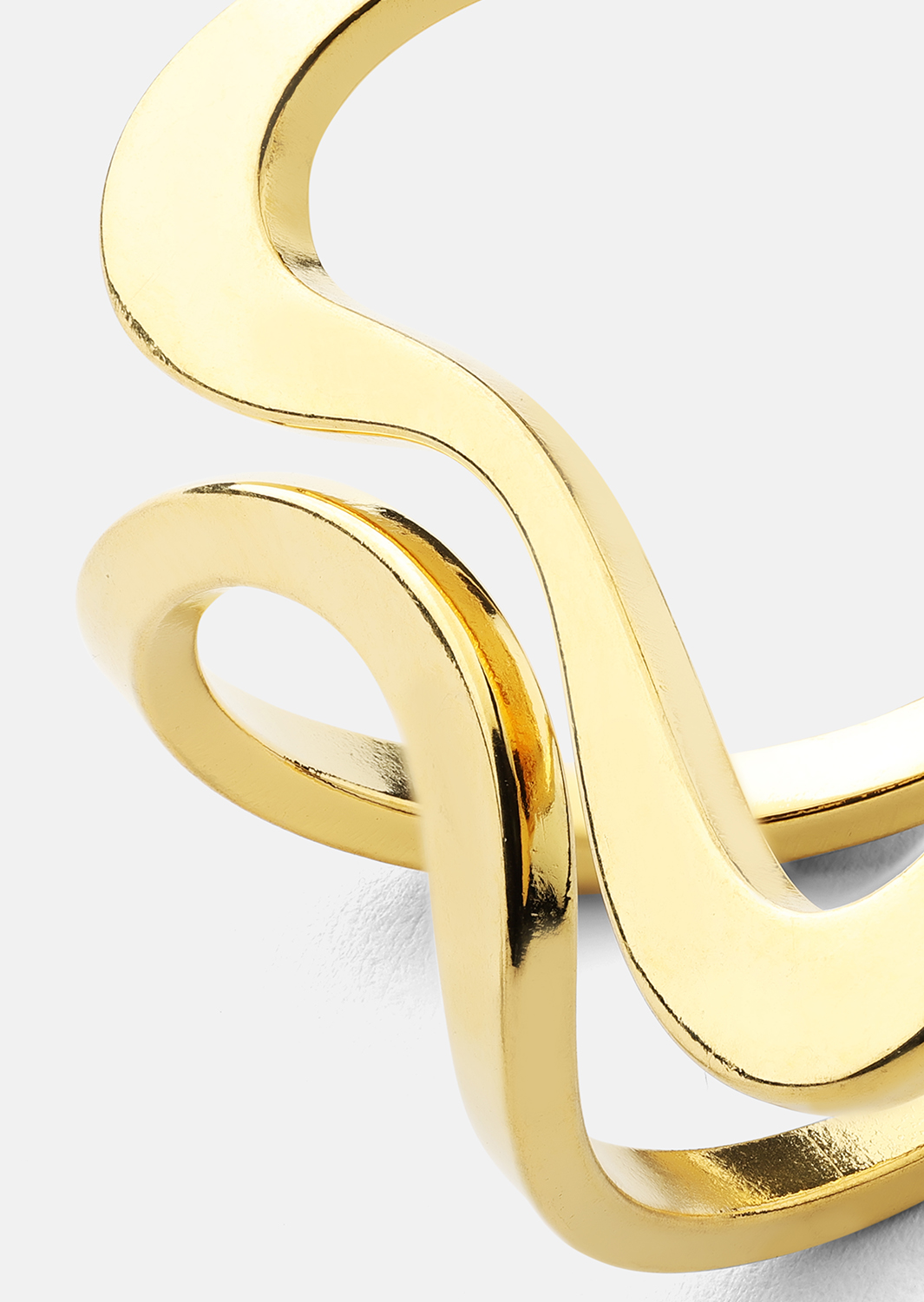 Anillo Infinity Flow - 18k Chapado en oro