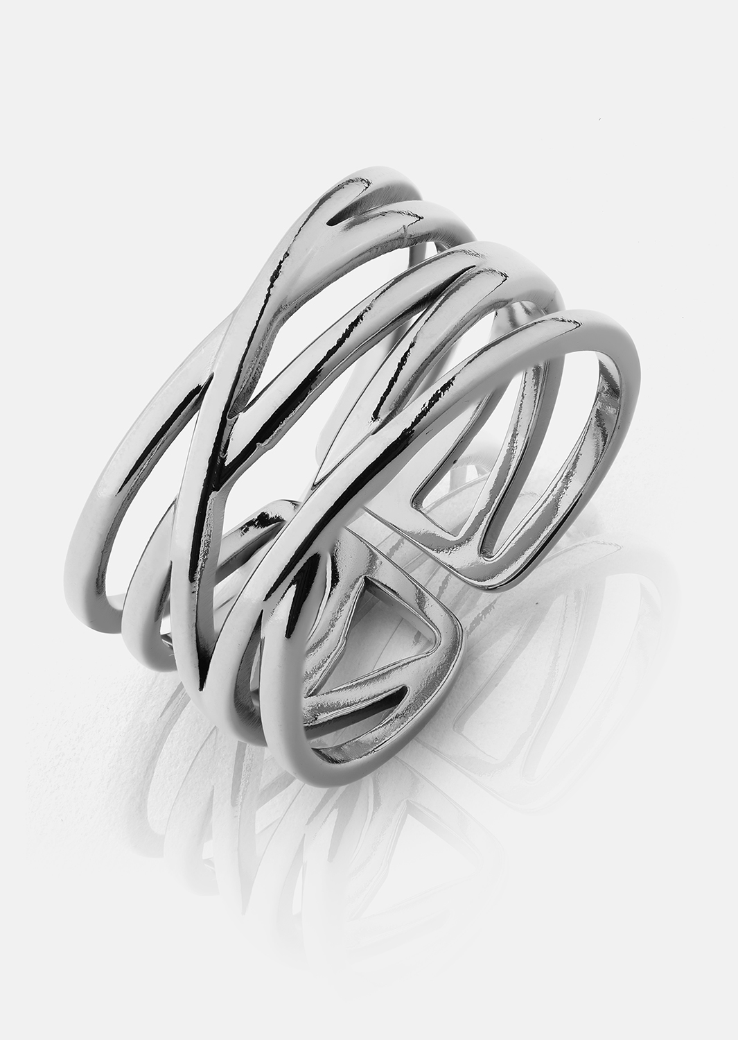 Anillo Silver Maze - Chapado en plata