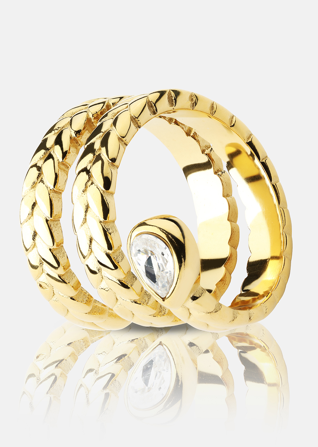 Anillo Elira - 18k Chapado en oro