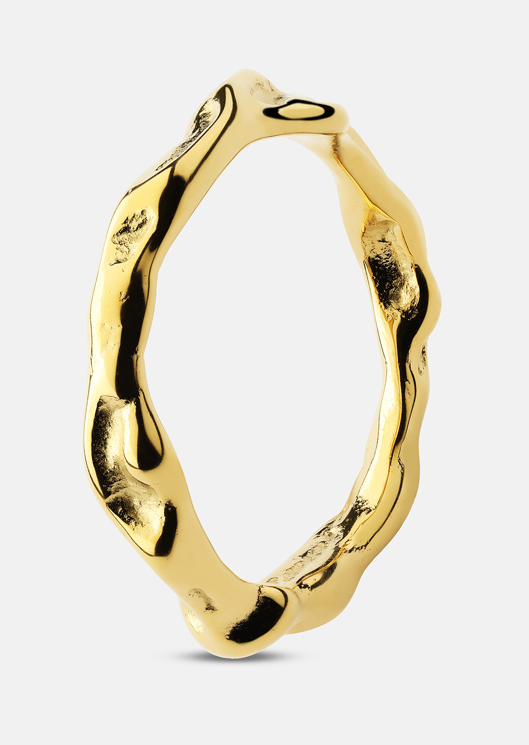 Ondula Anillo - 18k Chapado en oro