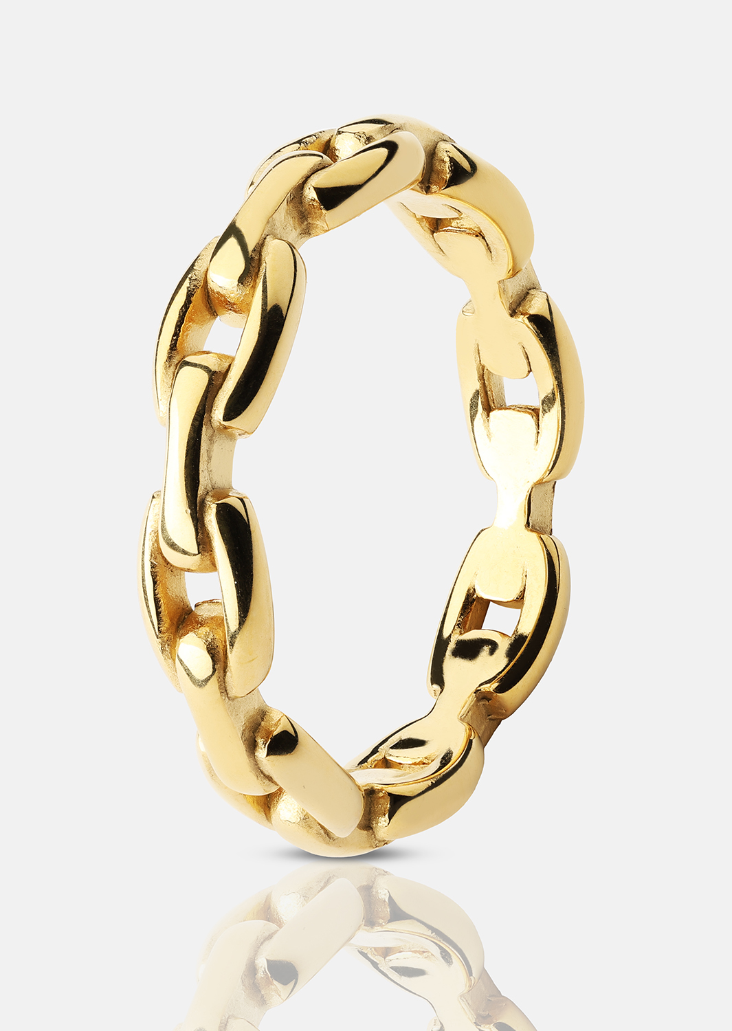 Anillo Bold Chain - 18K Chapado en oro