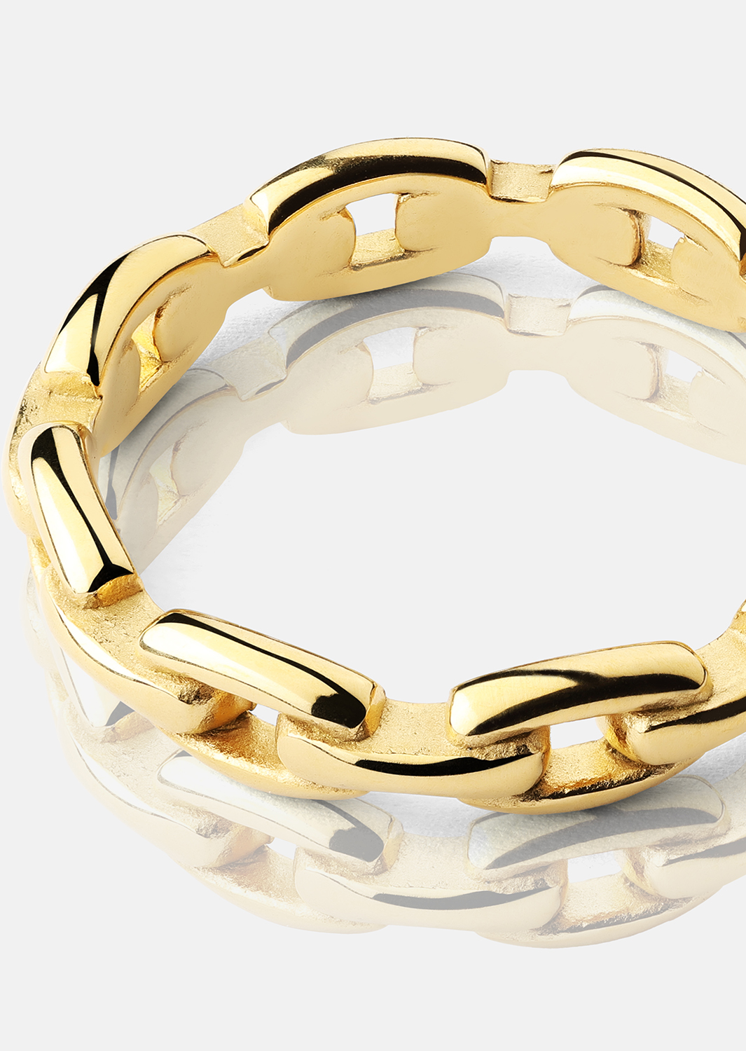 Anillo Bold Chain - 18K Chapado en oro