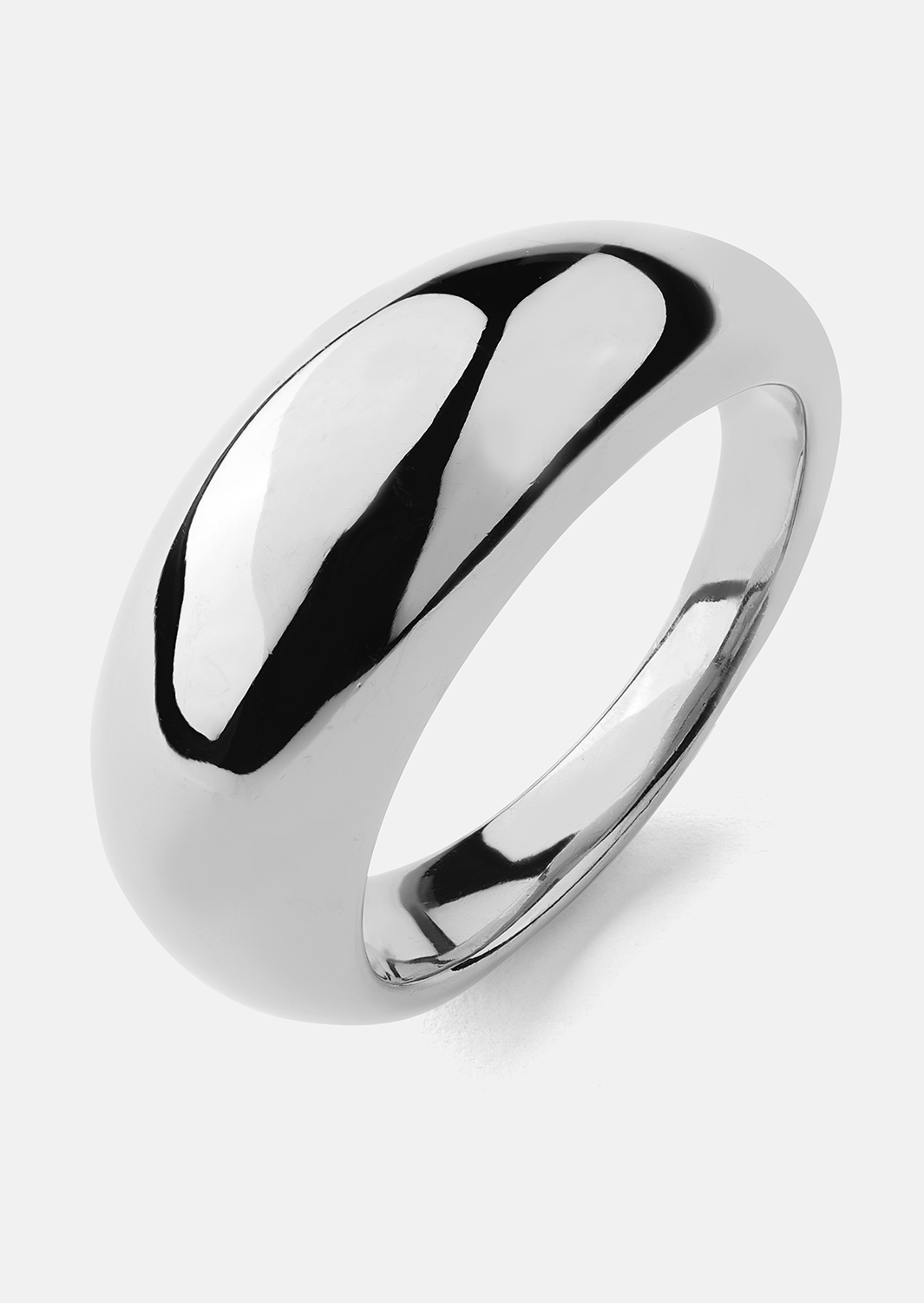 Anillo Dome - Chapado en plata