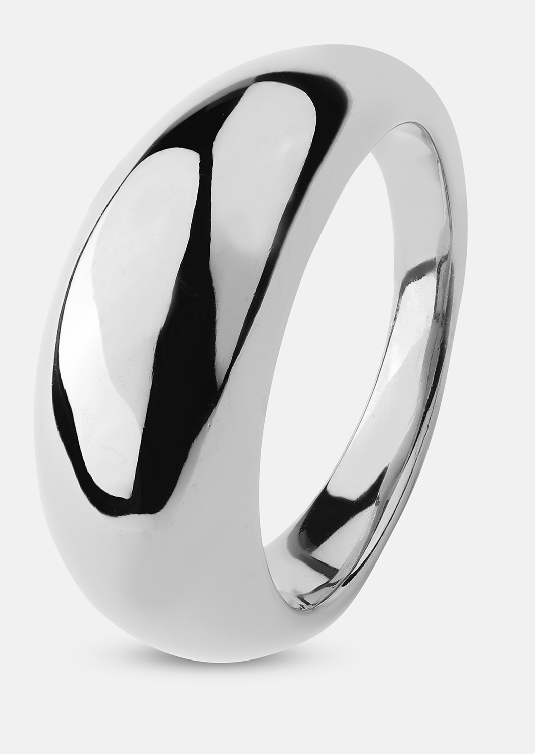 Anillo Dome - Chapado en plata