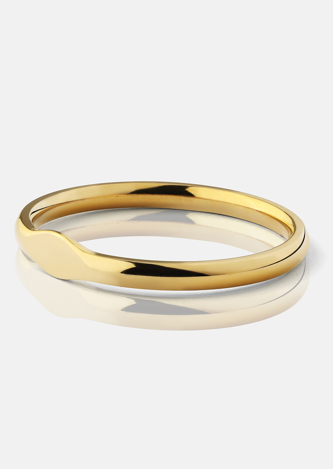 Initial Anillo – 18k Chapado en oro