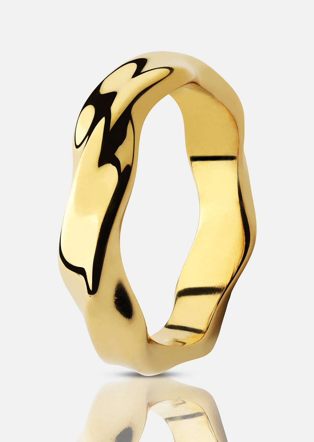 Anillo Flow - 18k Chapado en oro