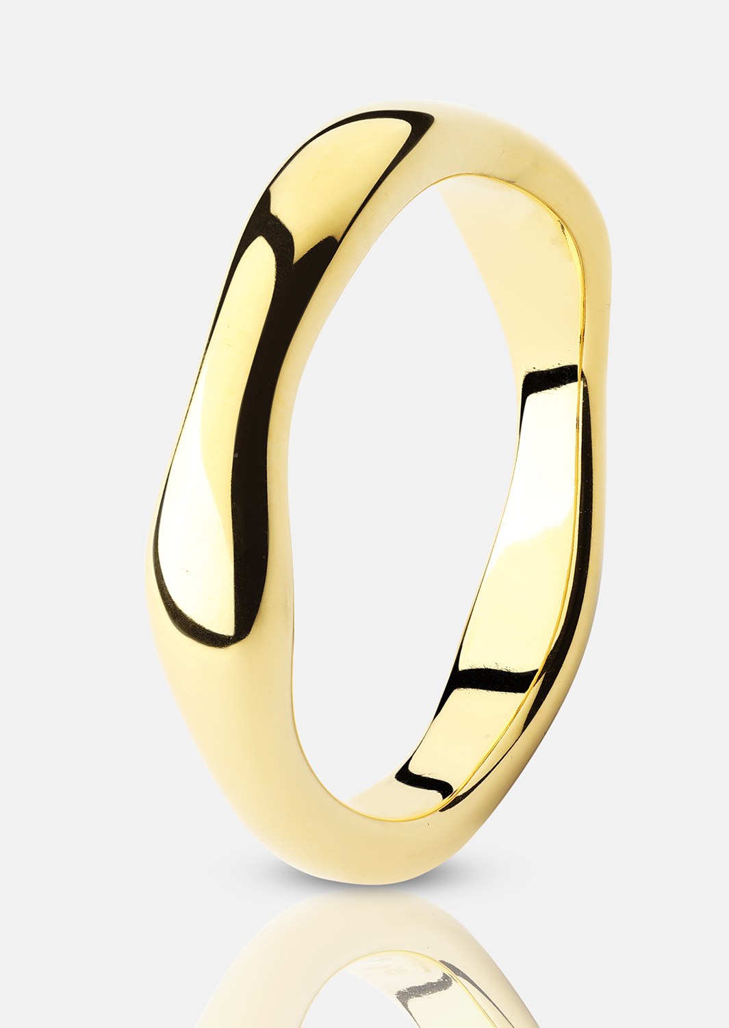 Anillo Flow Anillo Thin - 18k Chapado en oro