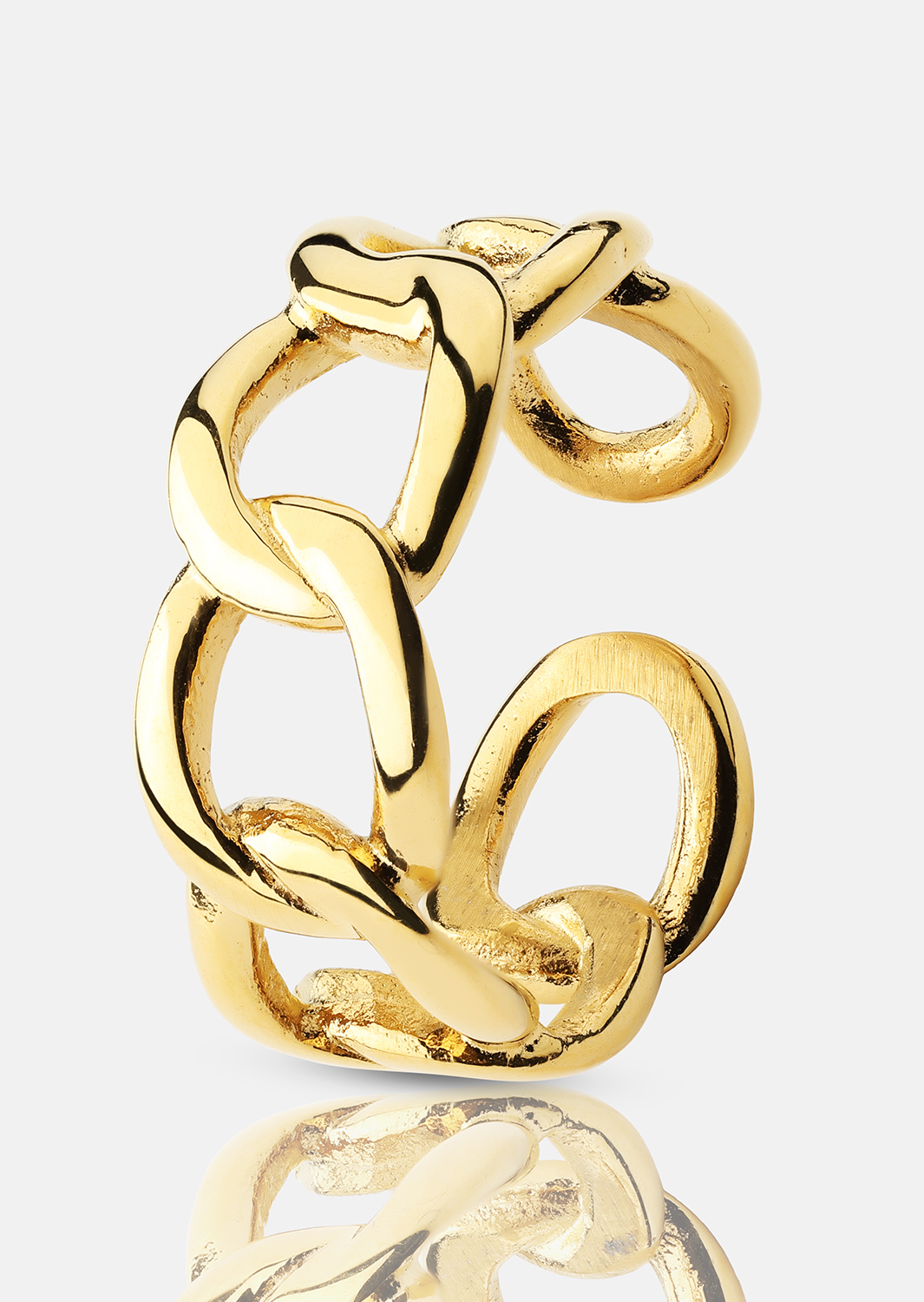 Anillo Bold Chain - 18K Chapado en oro