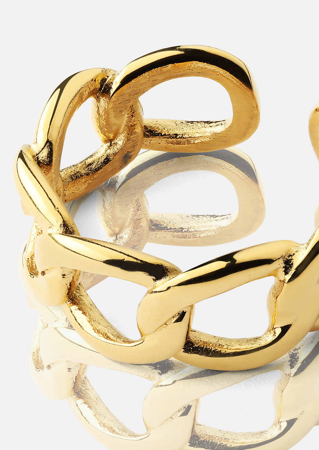 Anillo Bold Chain - 18K Chapado en oro