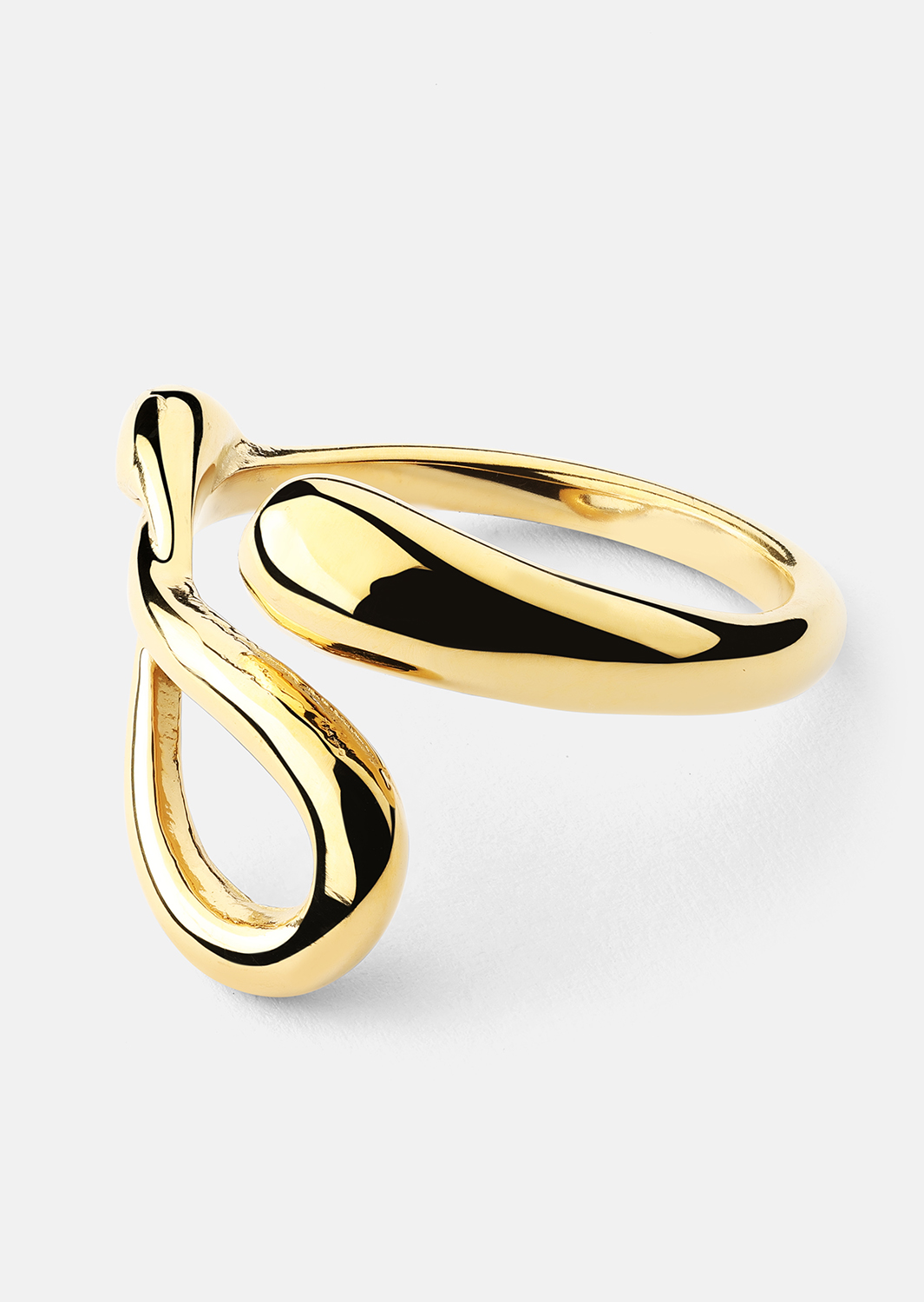Anillo Loop - 18k Chapado en oro