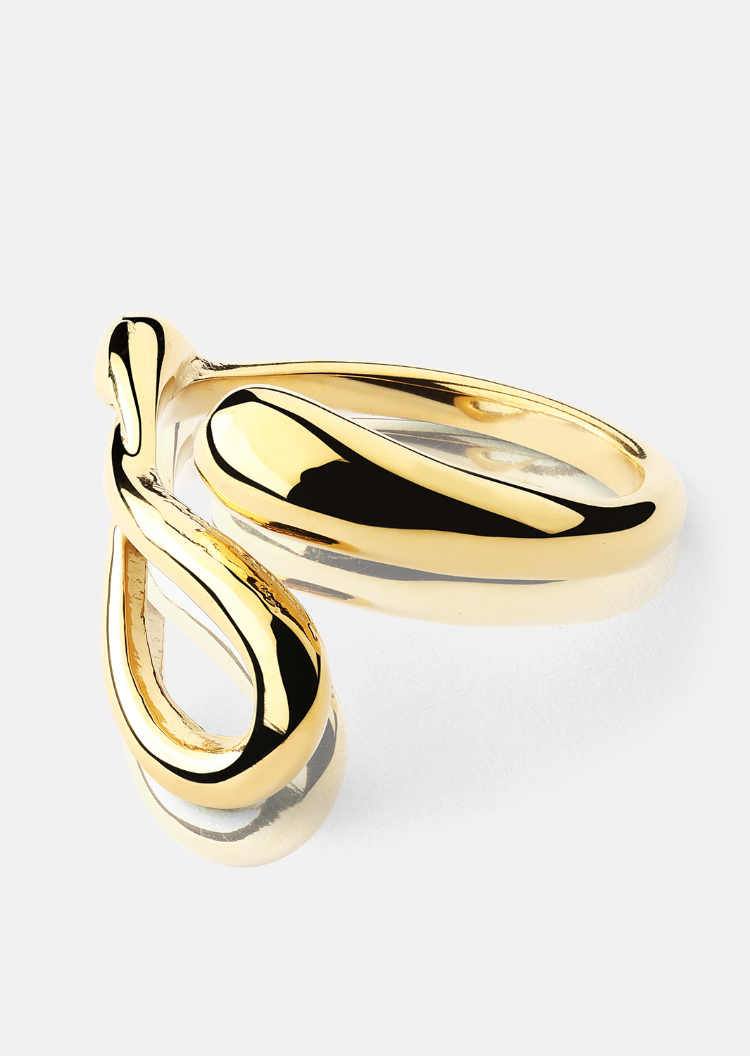 Anillo Loop - 18k Chapado en oro