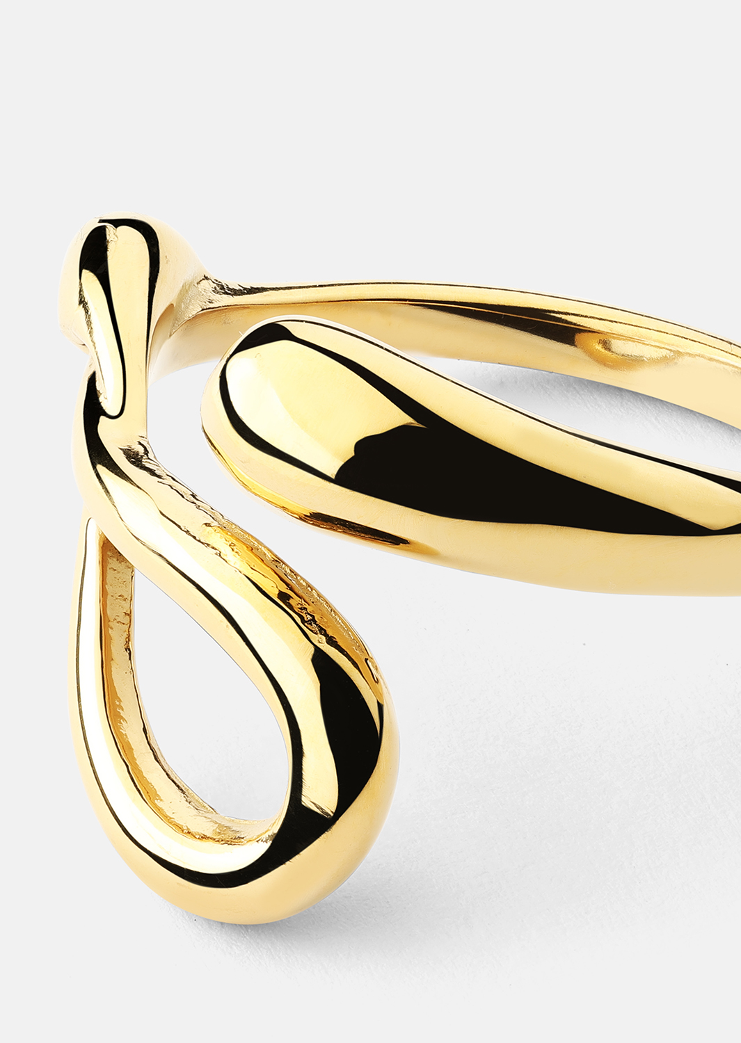 Anillo Loop - 18k Chapado en oro