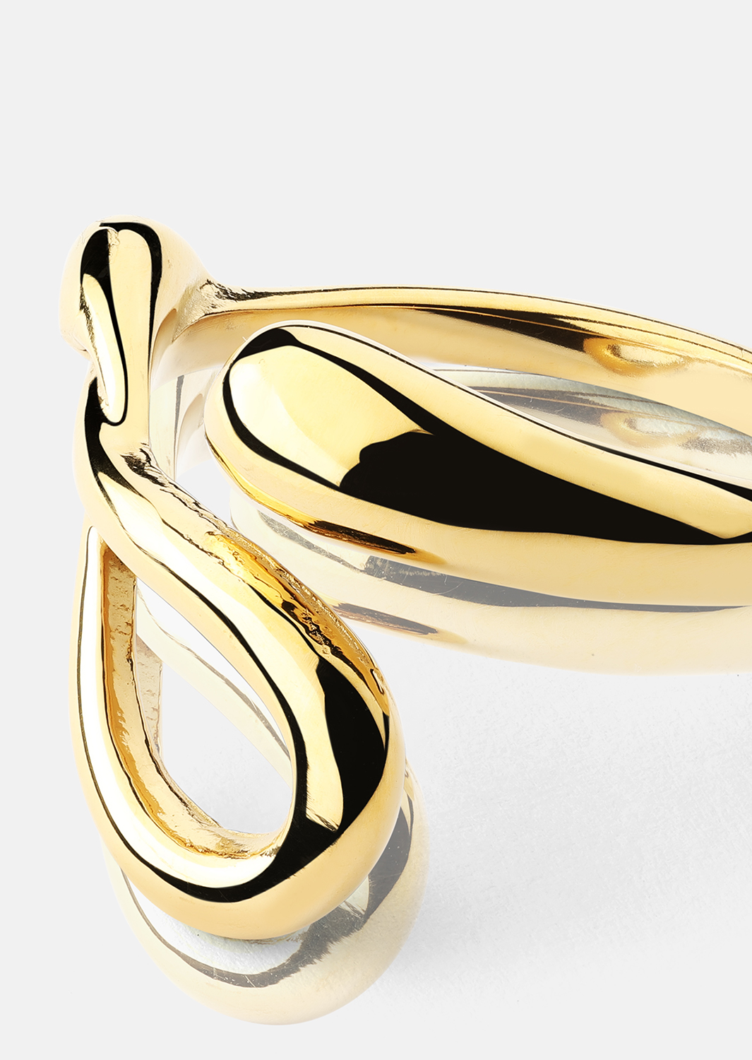 Anillo Loop - 18k Chapado en oro