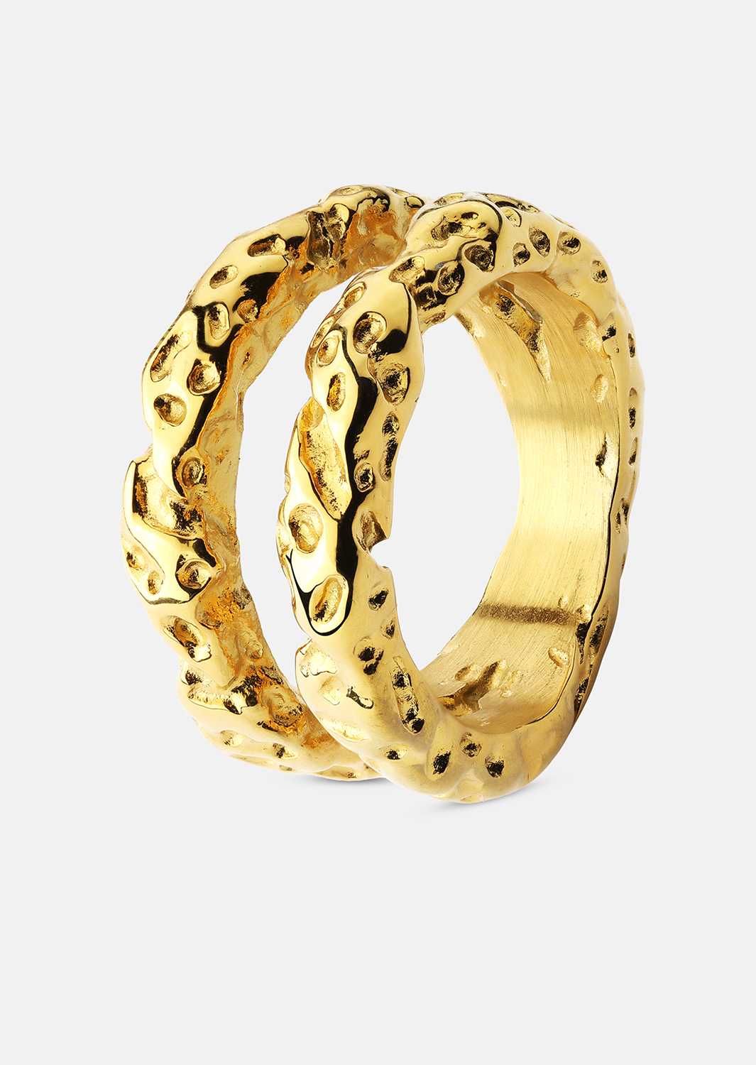 Anillo Duo - 18K Chapado en oro