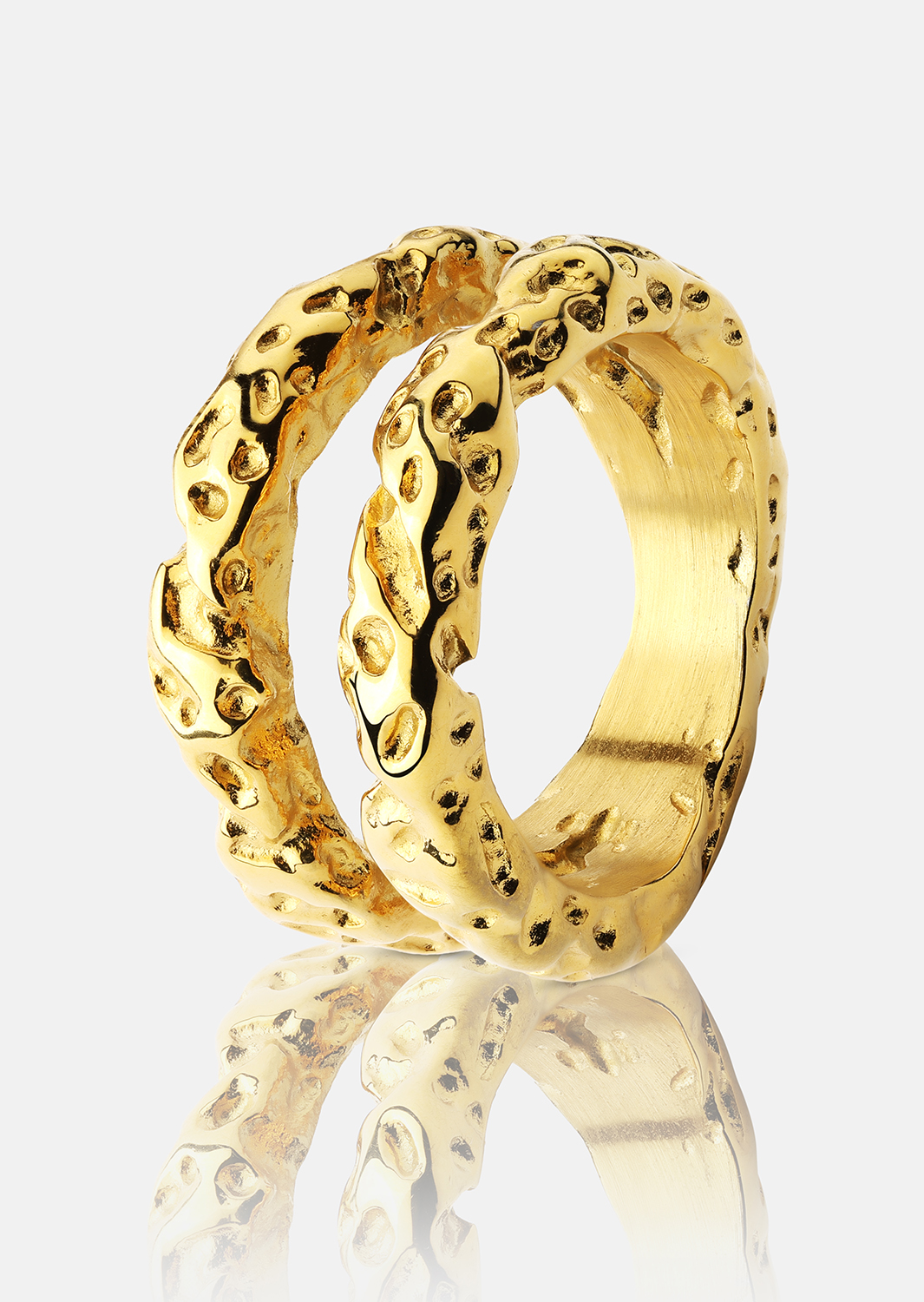Anillo Duo - 18K Chapado en oro
