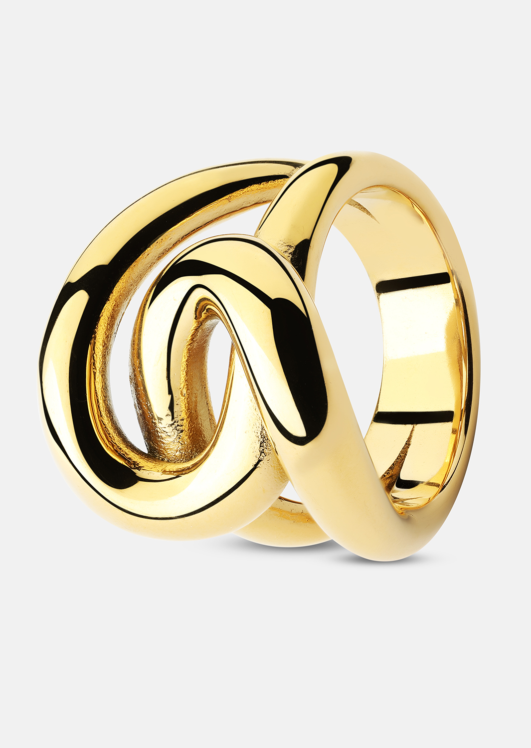Anillo Infinity Knot - 18k Chapado en oro