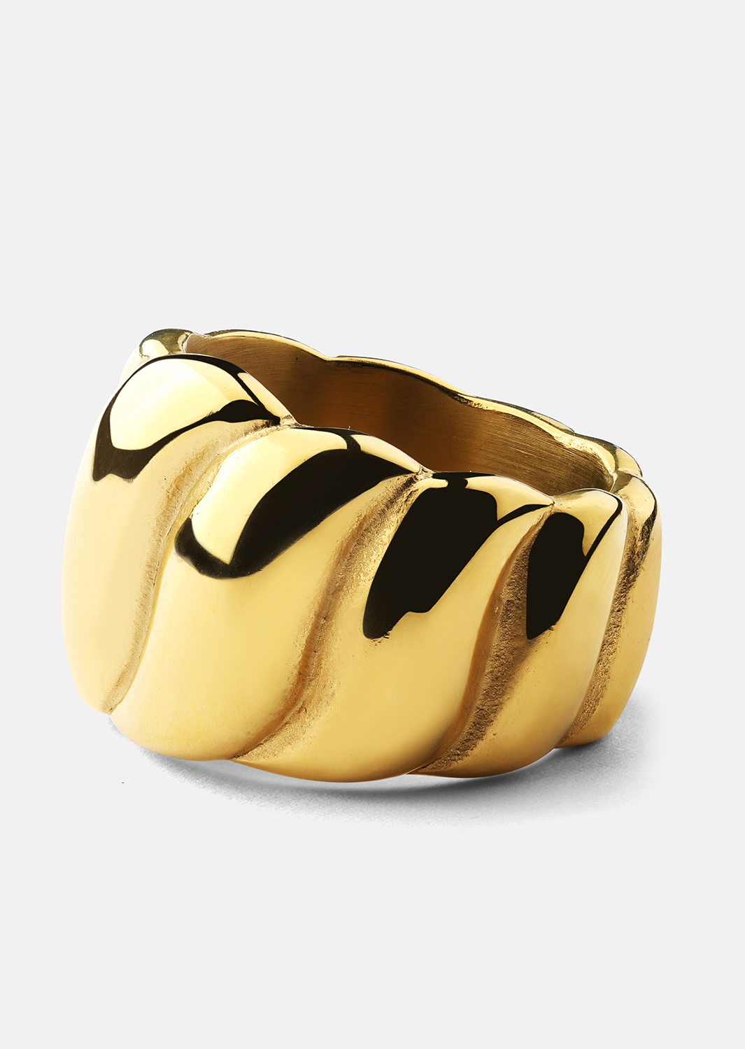 Anillo Bold Wave - 18K Chapado en oro
