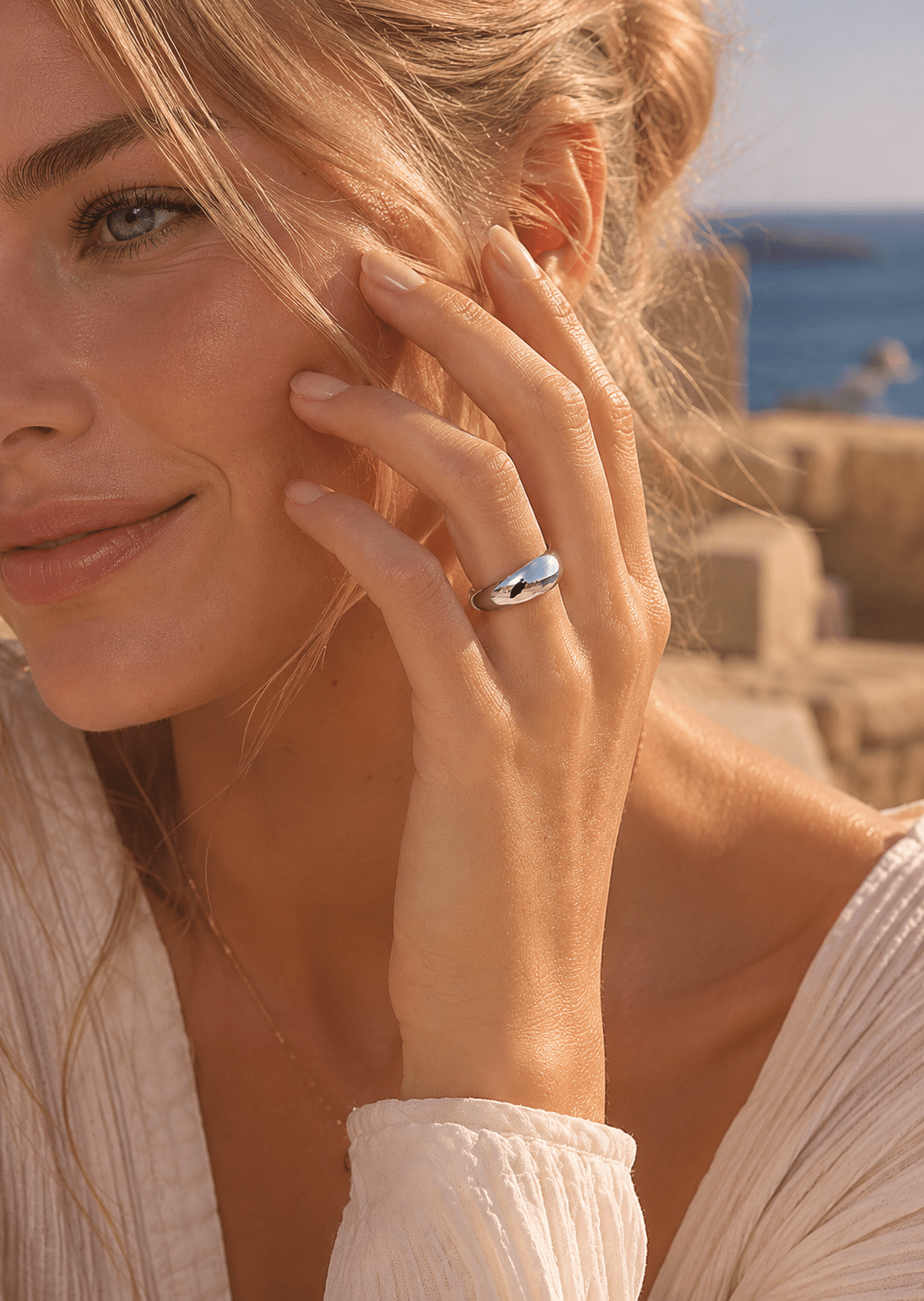 Anillo Harmonia - Chapado en plata
